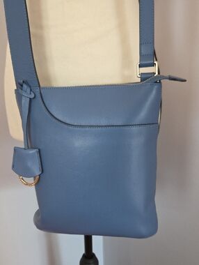 RADLEY LONDON Dusty Blue Leather Crossbody Bag